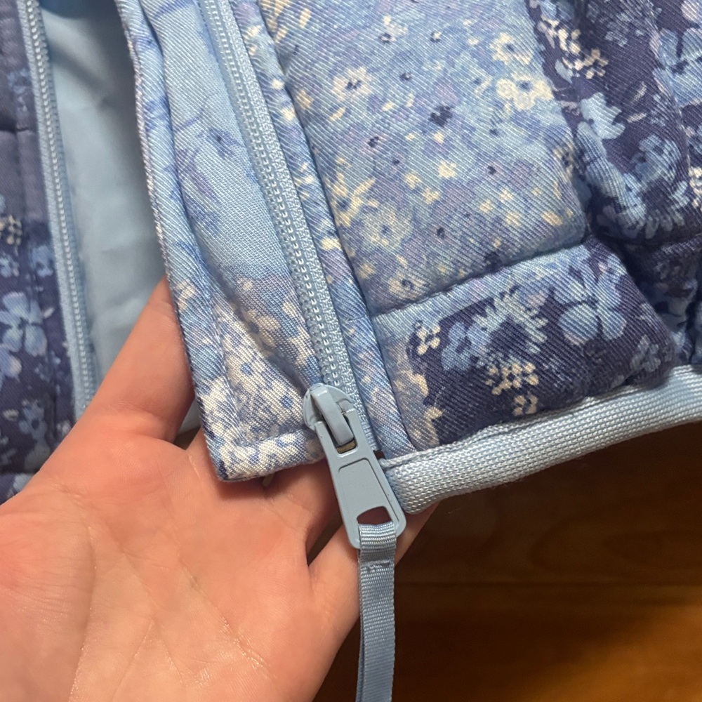 Patchwork puffer coat - image 5